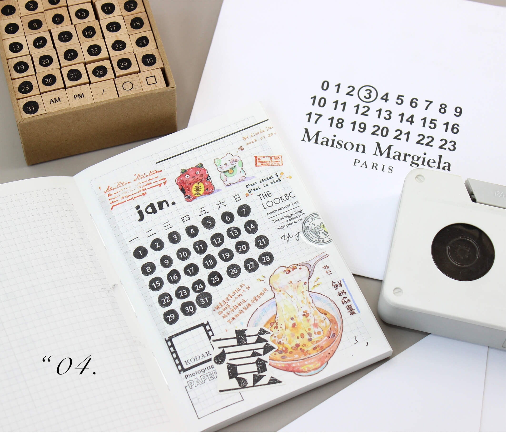 Number Planner Stamps, Calendar Stamps, Wooden Rubber Stamps, Bullet Journal Stamps, Daily Planner Stamps, Weekly Planner, Mood-334
