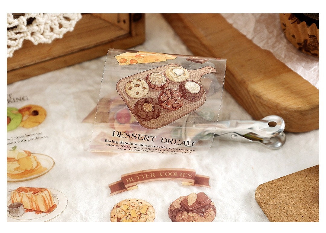 Bread, Cake, Dessert Stickers Sheet