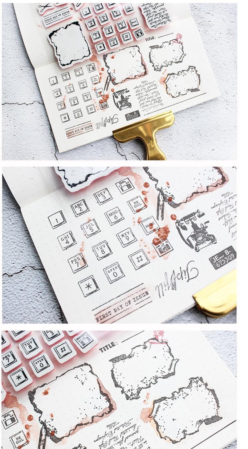 Retro Telephone Rubber Stamps