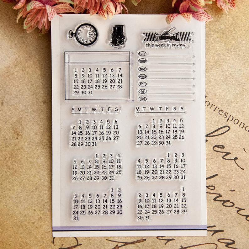 Perpetual Calendar Planner Stamps