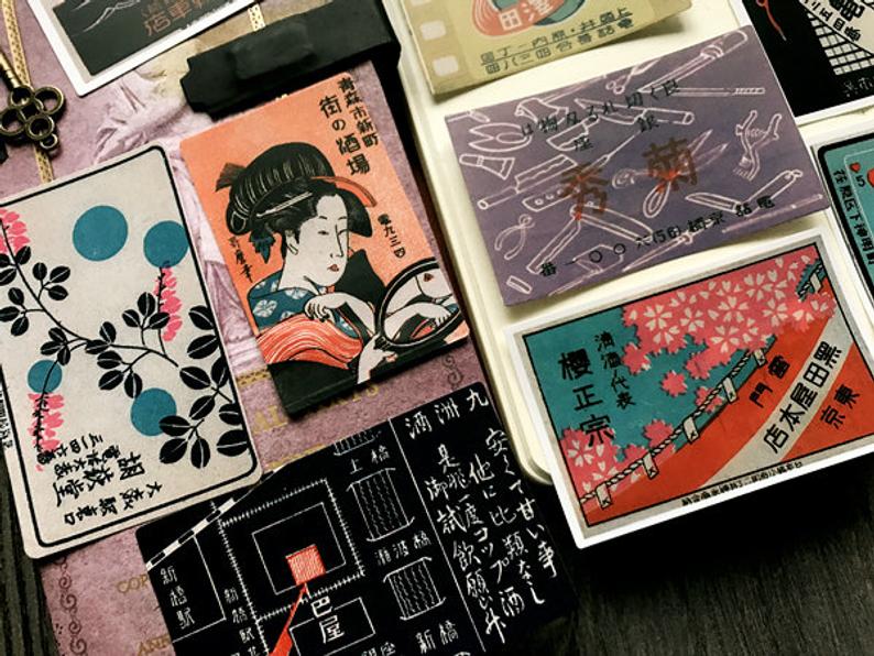 Japanese Ukiyo-e Poster Stickers