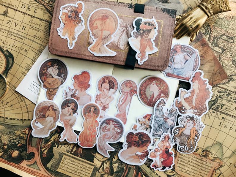 Mucha Stickers Pack