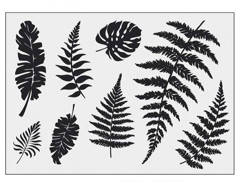 Fern Leaves Rubber Stamps