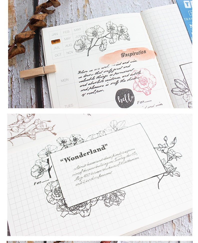 Dried Flowers Clear Stamps