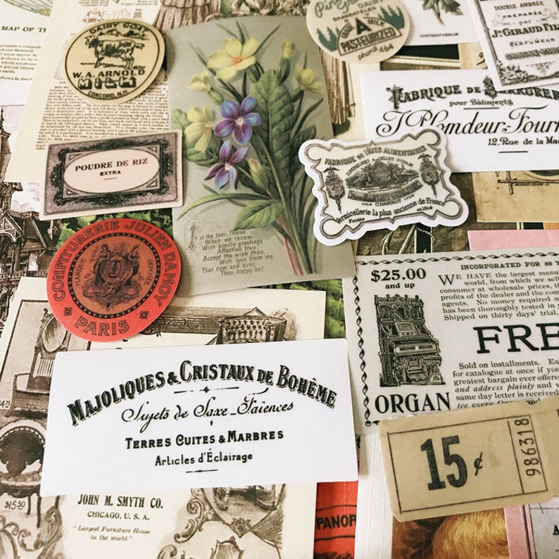 Mixed Newspaper Ephemera Pack, Set B