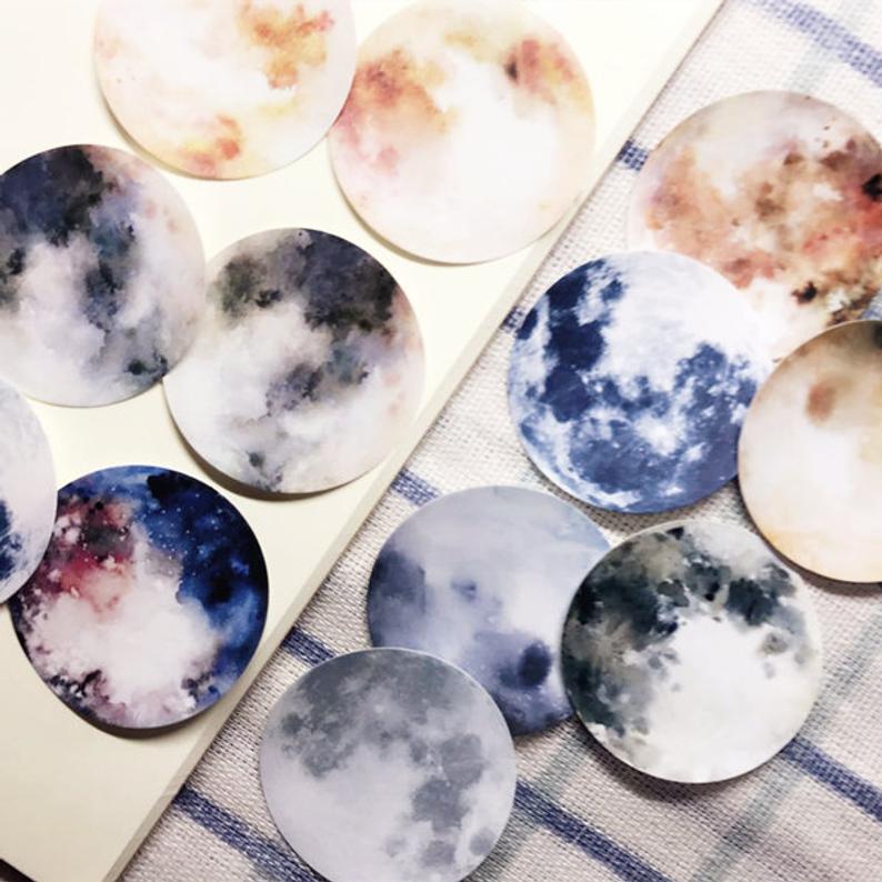 Assorted Moon Stickers