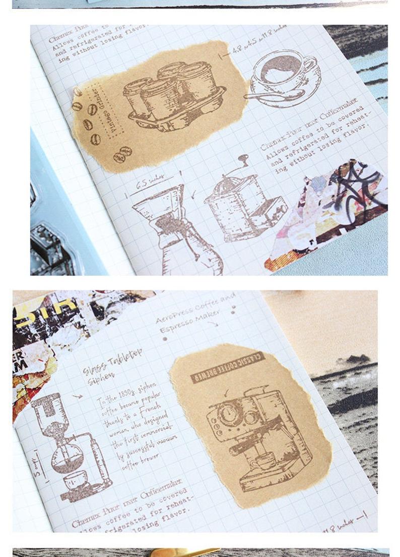 Classic Coffee Machine Clear Stamps