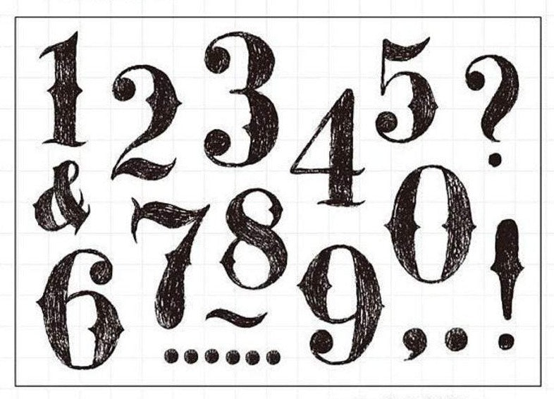 Number Planner Stamps