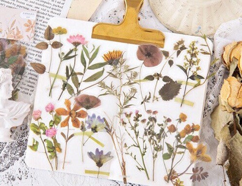 Wild Flowers Clear Sticker