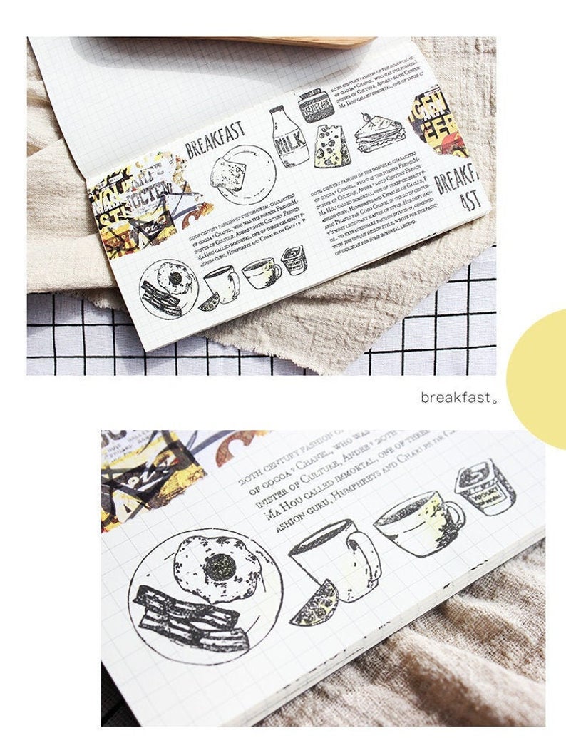 Breakfast Food Clear Stamps