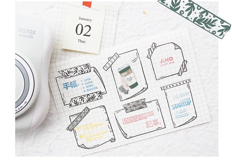 Sticky Note Clear stamp Set