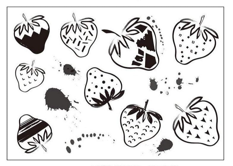 Little Strawberry Fruit Clear Stamps