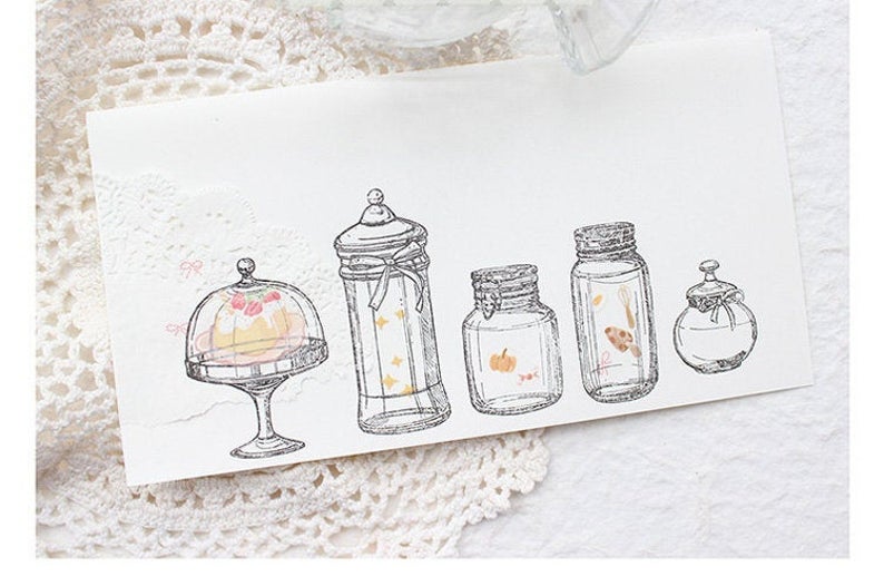 Diversified Glass Bottle Stamps Set