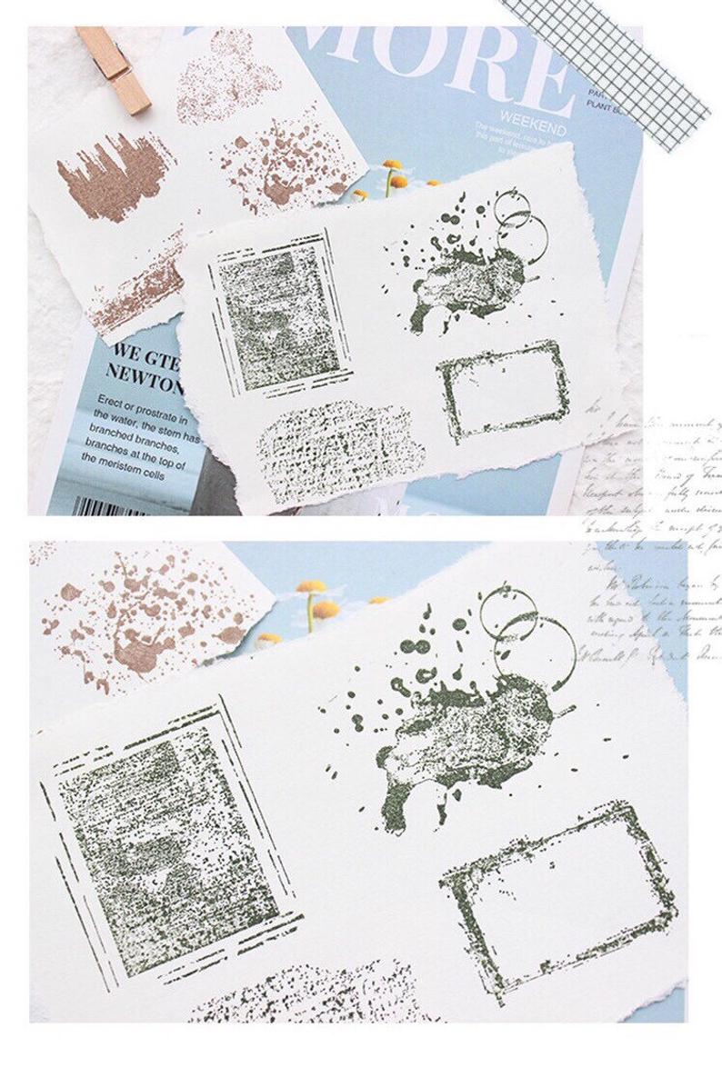 Mottled Background Rubber Stamps