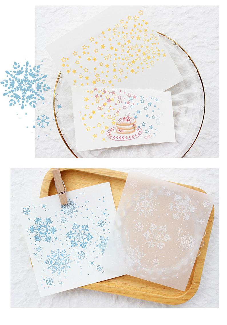 The Stars in the Snow Background Stamps Set
