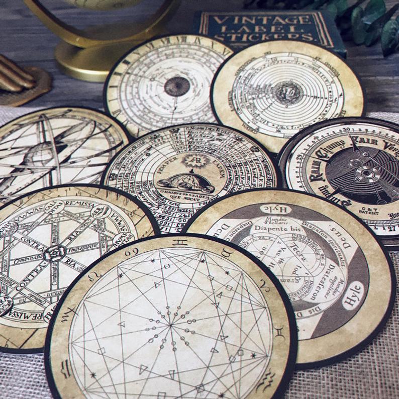 Astrolabe, Astrology Stickers Pack