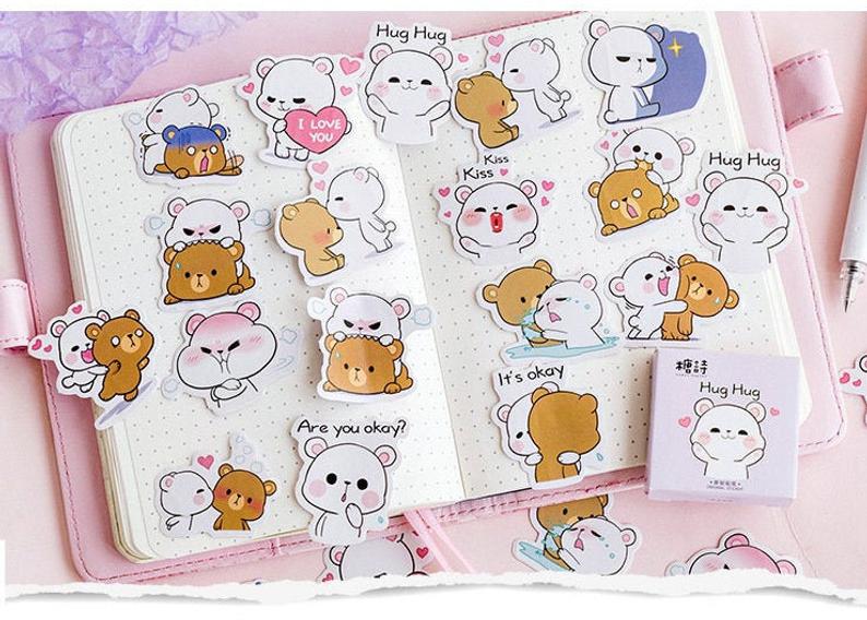 Hug Bear Die Cut Sticker