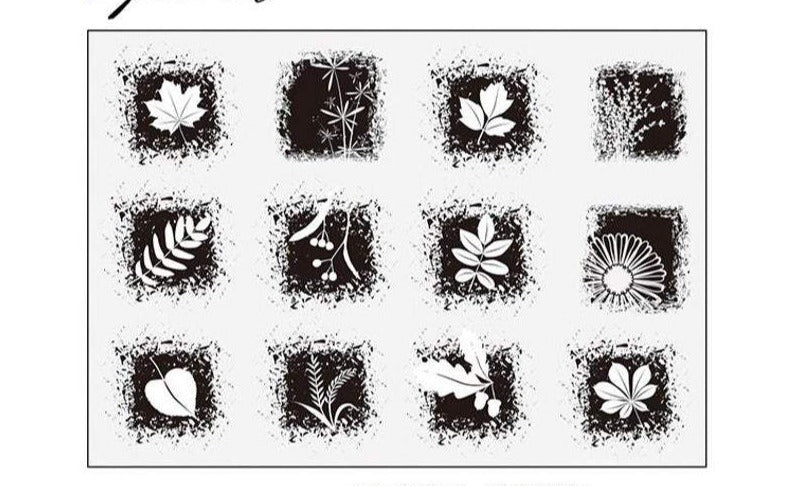 Plants Specimen Rubber Stamps