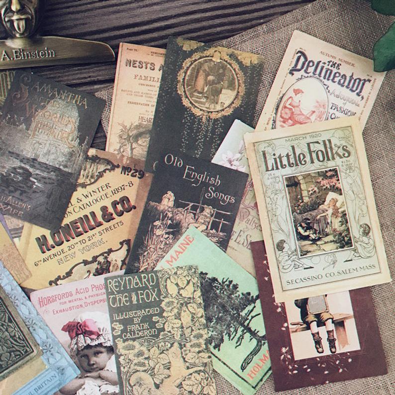 Vintage Book Cover Stickers