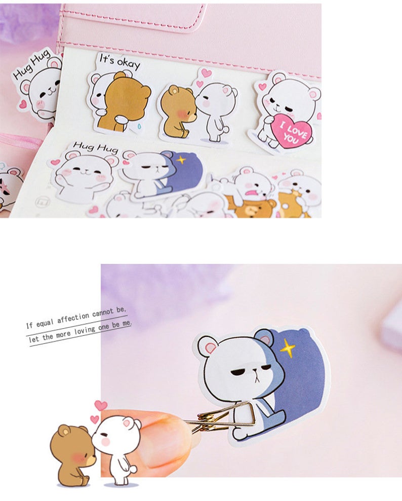 Hug Bear Die Cut Sticker