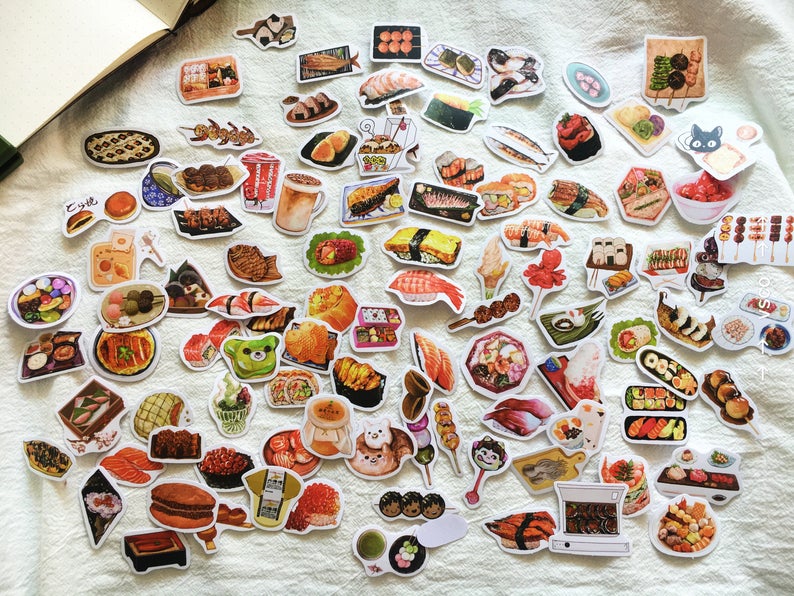 Japanese Foods, Sushi Stickers Pack