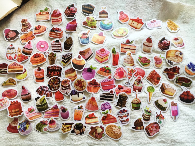 Dessert, Cakes Stickers