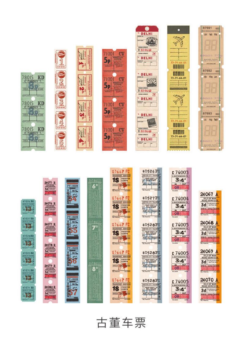 Ticket Labels Stickers Pack