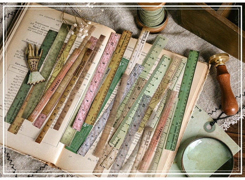 Vintage Rulers Stickers