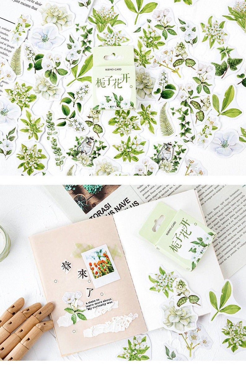 Gardenia Flowers Cute Stickers