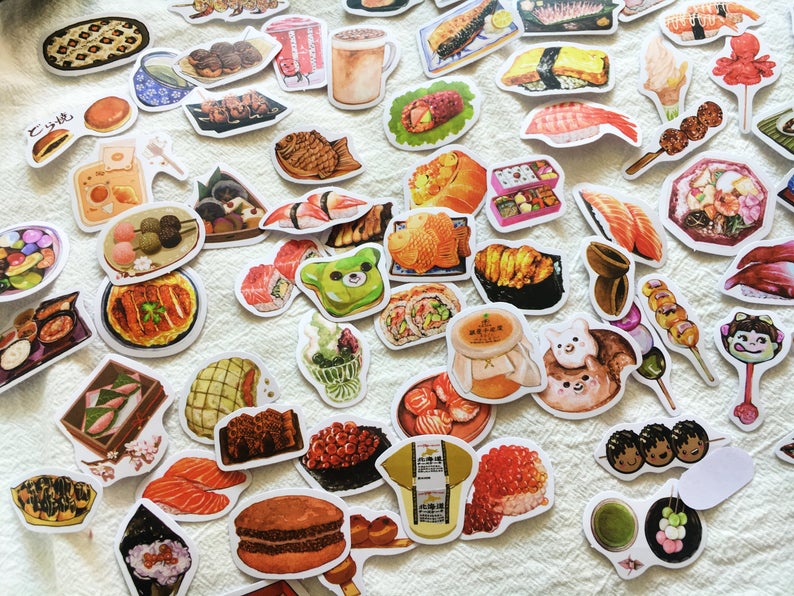 Japanese Foods, Sushi Stickers Pack