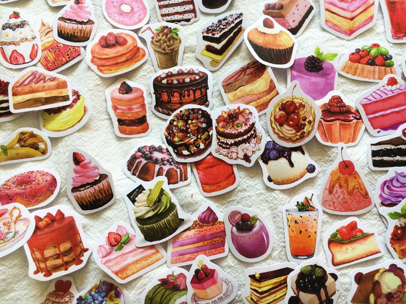 Dessert, Cakes Stickers