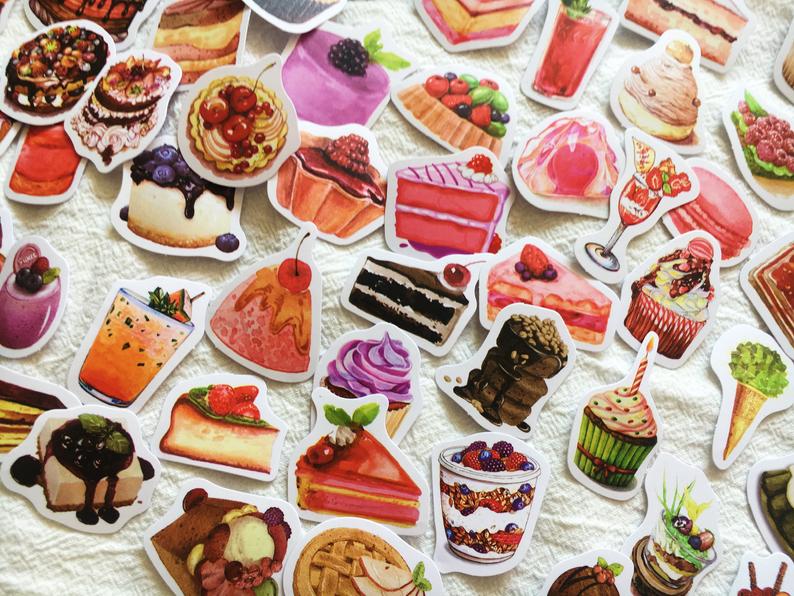 Dessert, Cakes Stickers