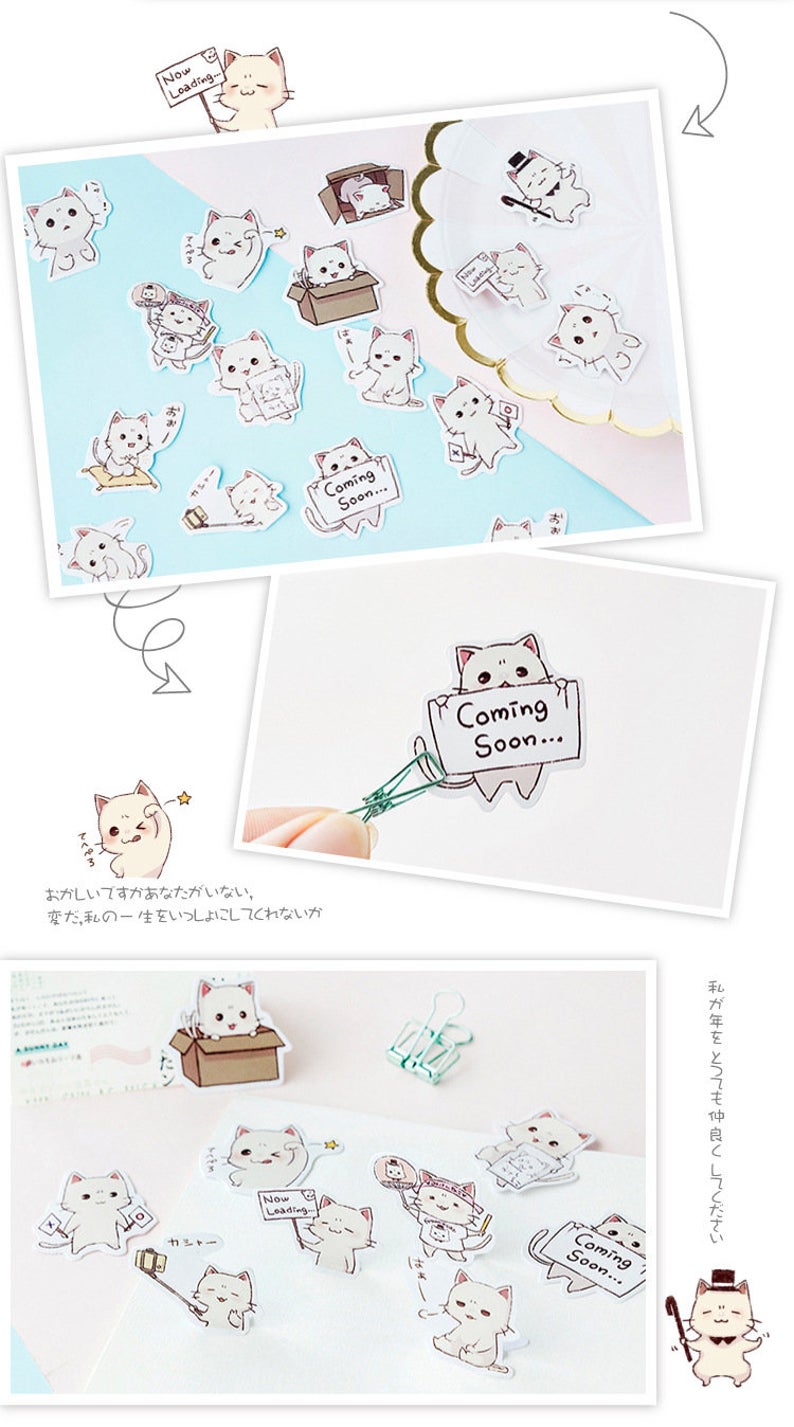 Kawaii Cats Box Stickers