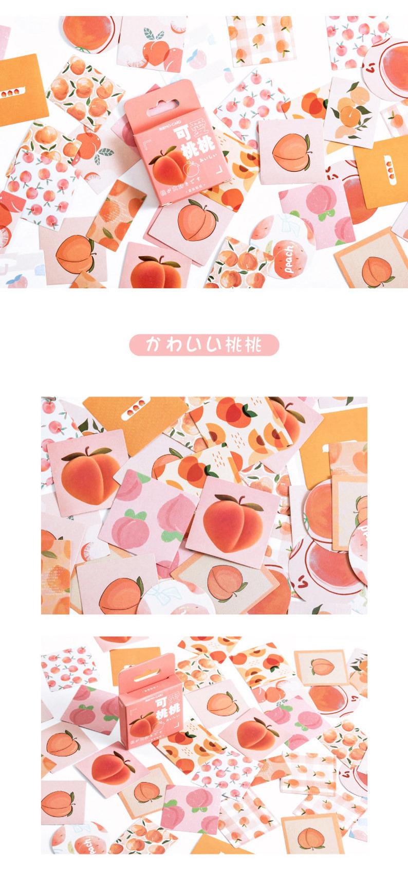 Peach Kawaii Stickers