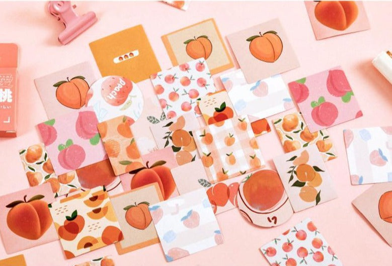 Peach Kawaii Stickers