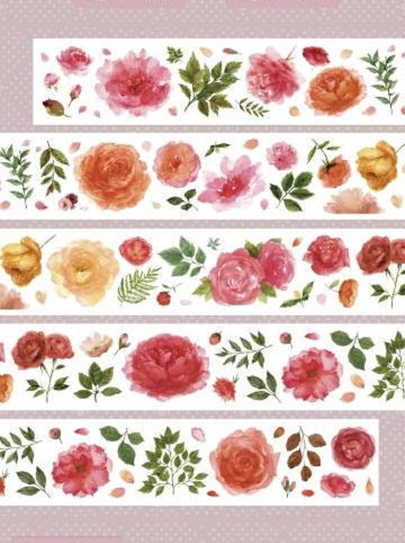 Blossoming Rose PET Tape, BC-07